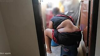 FLASH DICK AND JERK RIGHT IN FRONT OF MAID POONAM!