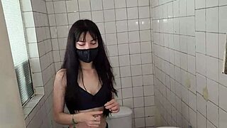 service employee gets sneaky bathroom fuck with boss after interview