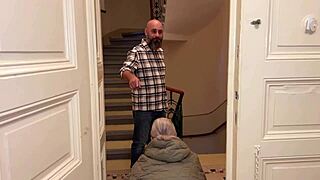 wanna watch busty blonde milf housewife take old neighbor's monster cock deep?