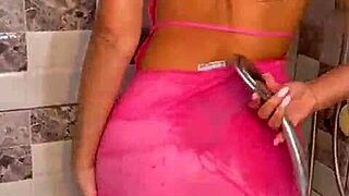 wet clothed shower explodes into edging deepthroat blowjob cum denial!