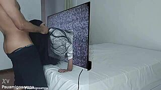 halloween samara cosplay skinny latina calls over two black monster cocks for wild home orgy