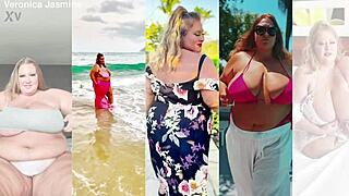 BBW Milf Veronica Jasmine Titty Fucks Huge Black Cock from Shaundam