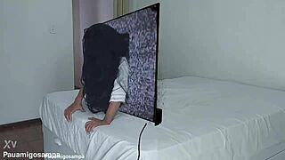 halloween samara cosplay skinny latina calls over two black monster cocks for wild home orgy