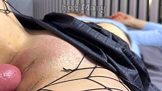 wanna see this milf mommy's pussy get fucked up close then filled with dripping creampie cum?