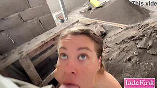 wanna see big ass slut pounded doggystyle at construction site?