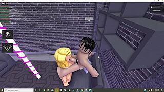 Dumb Roblox Slut Punished Hard in Garage