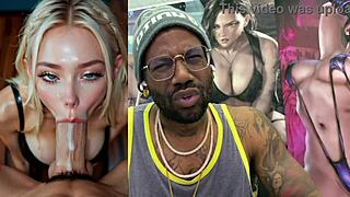 buff blonde cowgirl rides huge cock tight pussy dripping cum facial on super girl ai slut