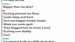 hey honey im sexting this stud right now cuckolding you on snapchat feels so naughty