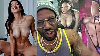buff blonde cowgirl rides huge cock tight pussy dripping cum facial on super girl ai slut