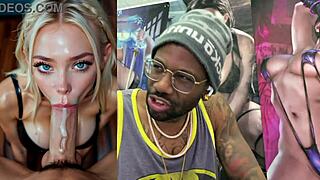buff blonde cowgirl rides huge cock tight pussy dripping cum facial on super girl ai slut