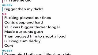 hey honey im sexting this stud right now cuckolding you on snapchat feels so naughty