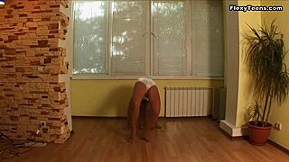 russian gymnast alla klassnaja naked flexible bridges wow 😍🧘‍♀️