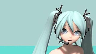 my goddess hatsune miku's big tits and ass shine in nude mod