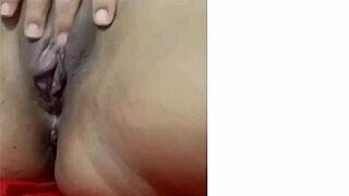 hey my husbands cousin was hiding watching me rub my clit i called him over and gave it good