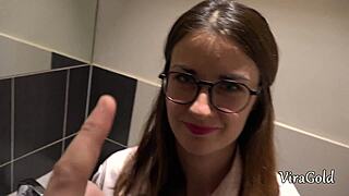 Camilla Moon Takes Brutal Toilet Fuck And Face Cum Blast