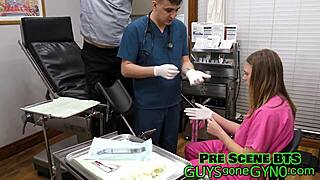 Nurse Tyler Lynn Dominates Dr Canada with Big Cock Fetish in Latex Gloves