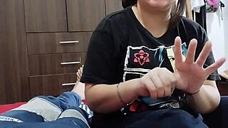 pov your hot colombian stepsis shows magic trick ending with cock in her ass