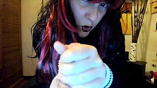 That dirty Italian milf neighbor makes you worship her sweaty socks straight into your mouth