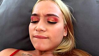 First anal for Hannah Jones? Latina whore takes BBC creampie then swallows cum 😈💦🍑