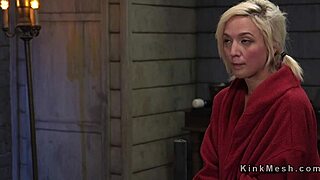 Blonde Slave Bound And Whipped Into Hardest Deepthroat Torment Training!