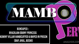 hey brazilian ebony princess jasminy villar ready for handcuffed monster dap?