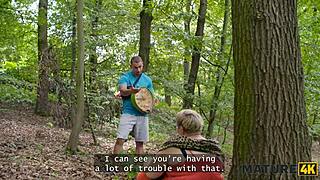mature giantess diana bangs two strangers in kinky outdoor public romp