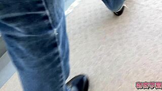 i blast cum into rubber bloomers during secret solo ass tease session