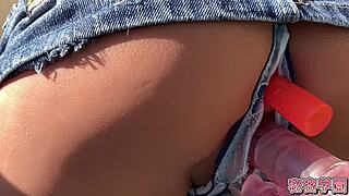 i discovered a fuck doll's tight ass outdoors for secret play