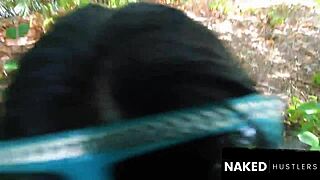 Big booty latina milf sucks that long black cock deep in everglades 😍🌿💦