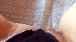 Holy shit Gretala flashes pregnant pussy in sheer thong outdoors!