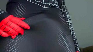 Miles Morales Spiderman Cosplay Jerks Off And Explodes Cum Everywhere
