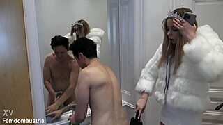 Tall Findom Slaps Spits And Trains Her Pathetic Huge Slave