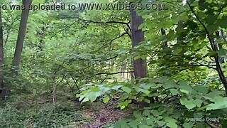 Stranger's Cock Tempts Risky Public Outdoor Blowjob Adventure in Nature