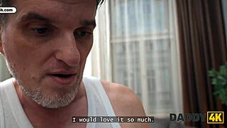 redhead bitch craved ugly dude licking pink pussy