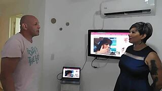 He pulls it from my ass to finish down my throat creampie swallow