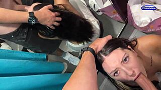 24yo beauty eye rolls from risky public facefuck creampie in shop fitting room