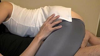 mature japanese wife straddles lover kissing tight in cowgirl sex
