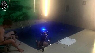 whoa, friends join us for bareback threesome in motel pool? 😏💦