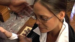 White Milf Devours Massive Black Cock with Ebony Slurping Passion