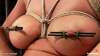 damn, that huge tits bound slut gets her ass whipped so roughly in bdsm