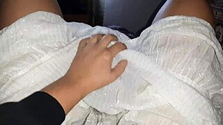 My shy girlfriend in dress licks my pussy so well in this homemade lesbian pov