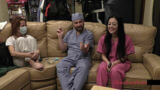 Watch Blaires pierced nipples and shaved pussy spread wide in latex fetish procedure.