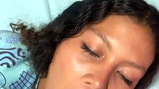petite teen takes huge black cock and ends up cum covered