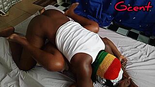 Lagos babe screams as bbc stretches tight pussy in hardcore pounding session.