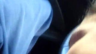 my quick brazilian shemale oral sucked me off in the car