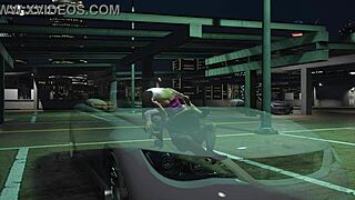 GTA 5 prostitute bends over car hood for hardcore hooker sex service