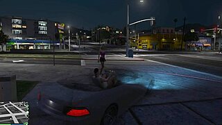 GTA 5 prostitute bends over car hood for hardcore hooker sex service