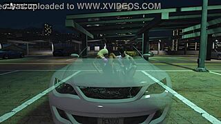 GTA 5 prostitute bends over car hood for hardcore hooker sex service