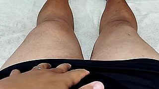 watch me jerk my tiny foreskin cock while my young gf squirts on her tasty pussy and tits - part 19