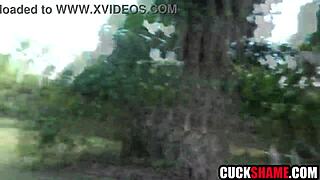 cuck hubby heartbroken watching wife fucked outdoors by stranger
